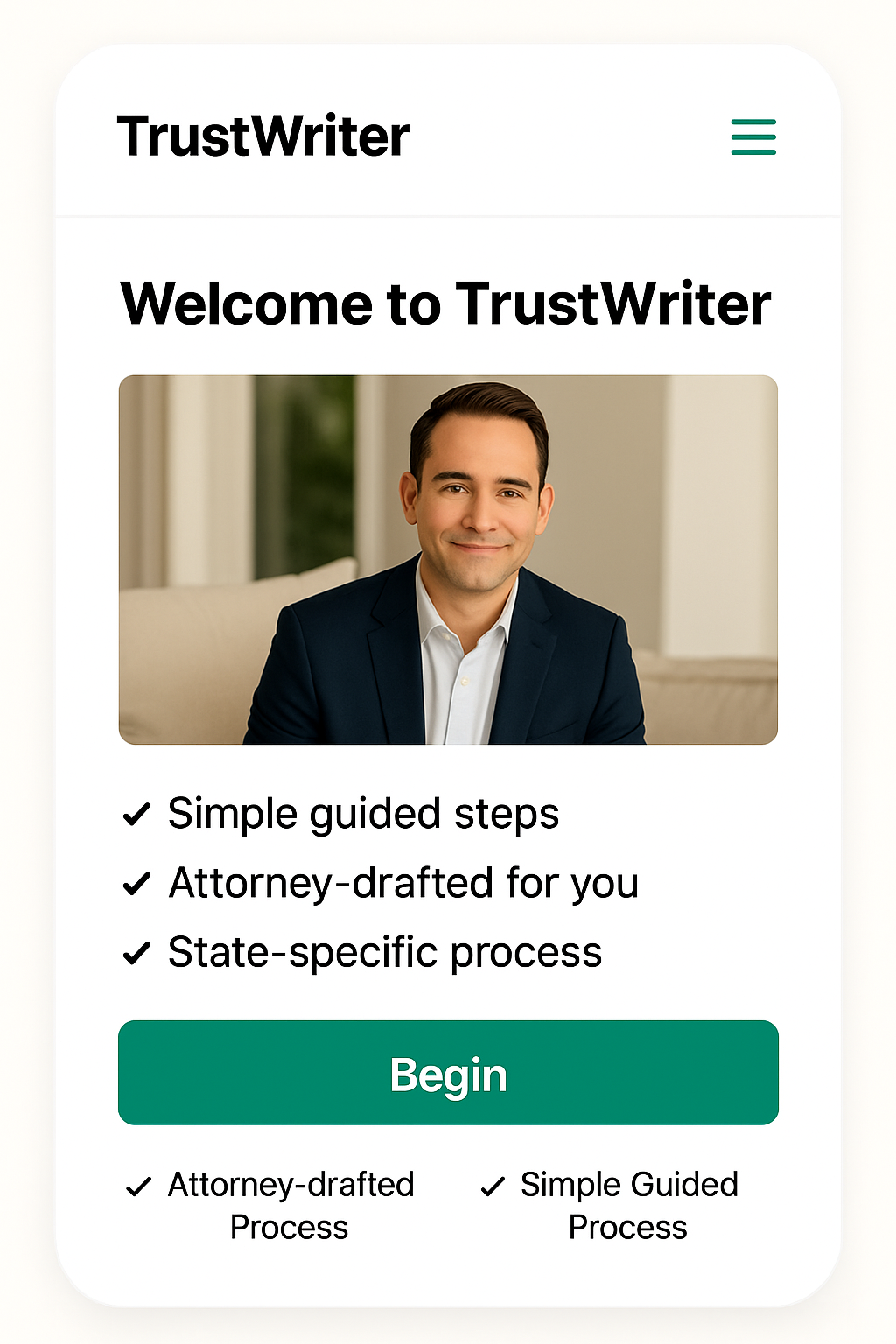 TrustWriter mobile preview